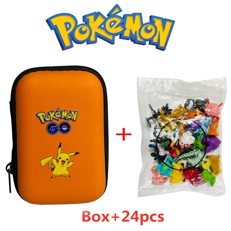 24Pcs/set Pokemon Action Figure 2-3CM Not Repeating Mini Figures Model Toy Pikachu Anime Kids Collect Dolls Birthday Gifts