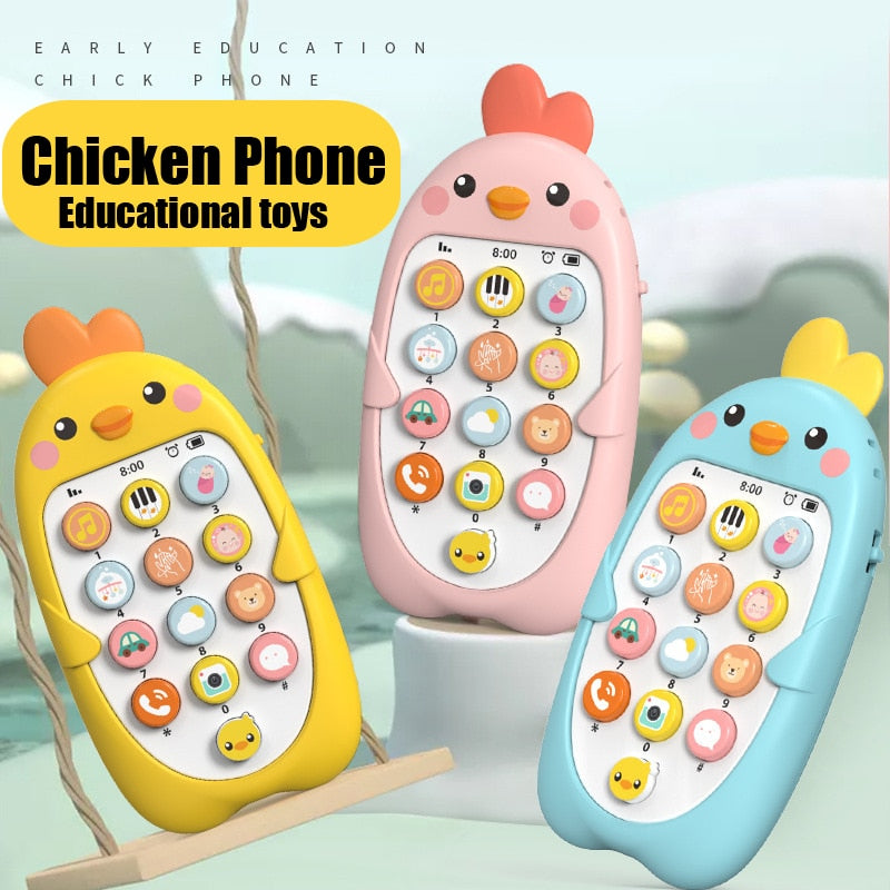 Baby Phone Toy Telephone Music Sound Machine for for Kids Infant Early Educational Mobile Phone Toys Gift DS19