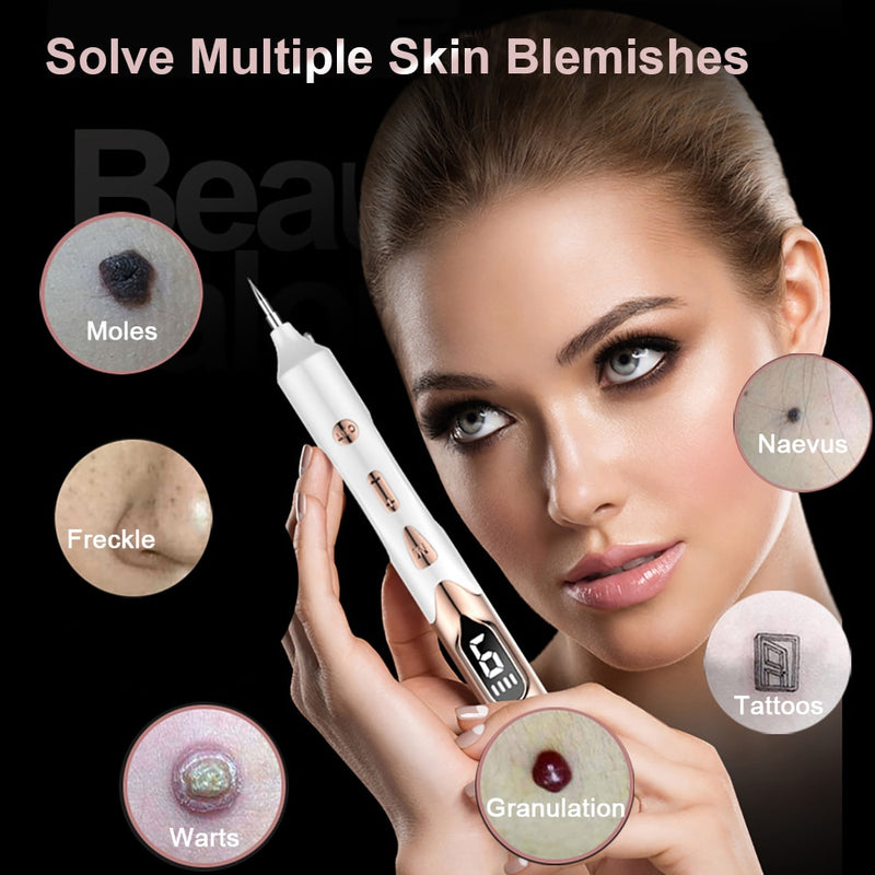 Laser Plasma Pen for Skin Tag Remover Freckle Black Dot Papilloma Warts Mole Pimples Tattoo Removal Laser Pen Beauty Care Tools