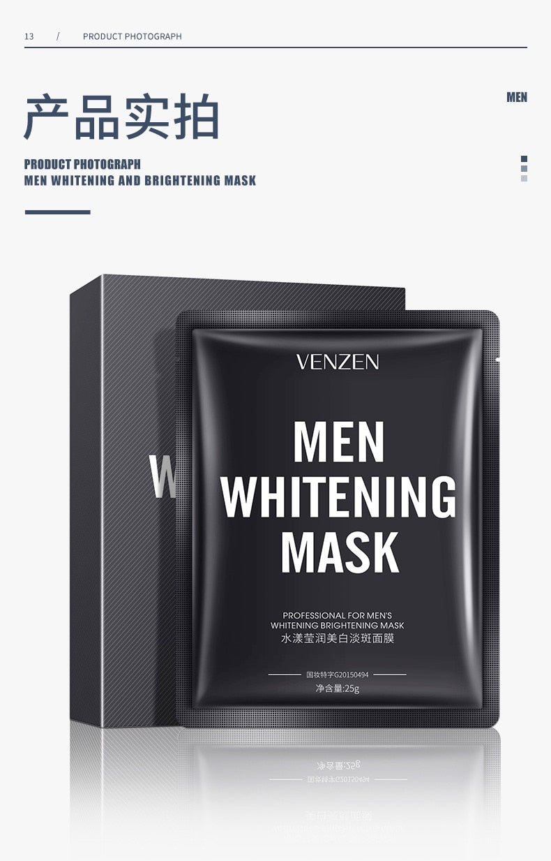 men korean face mask sheet mascarilla facial skin care maschera viso gesichtsmaske beauty cosmetics maski do twarzy lot