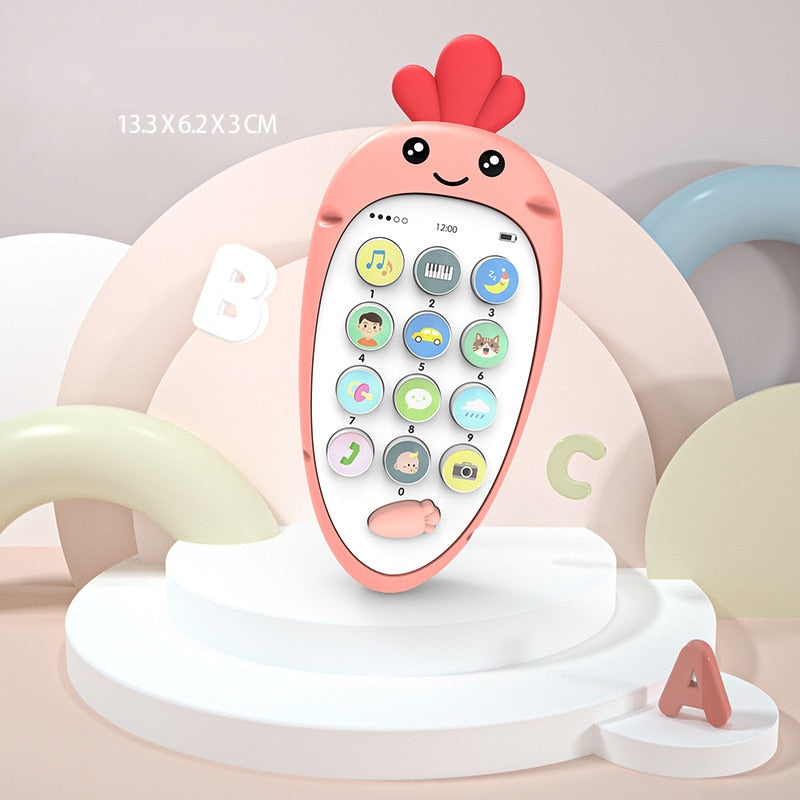 Baby Phone Toy Telephone Music Sound Machine for for Kids Infant Early Educational Mobile Phone Toys Gift DS19