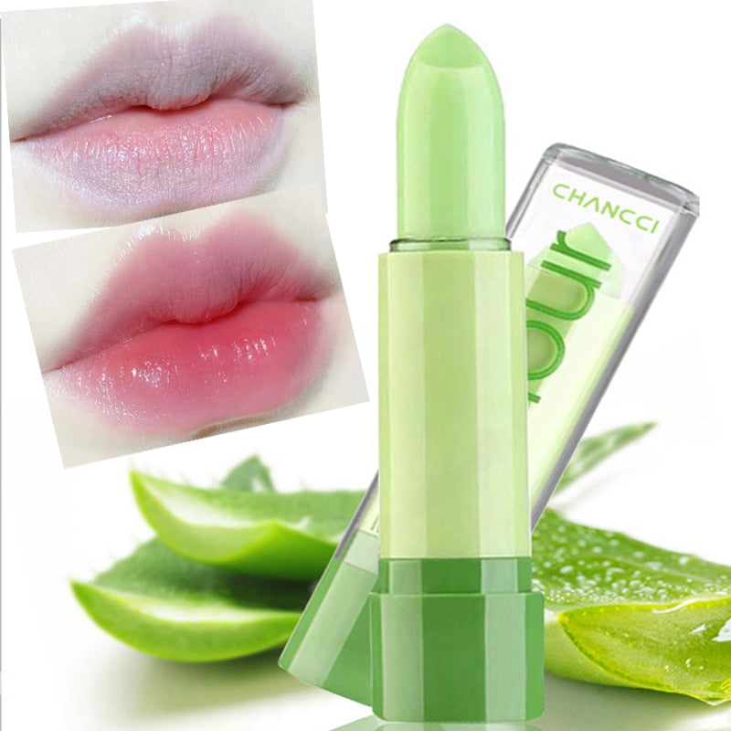 Lip Care Color Changing Aloe Vera Lipstick Moisturizing Temperature Change Long Lasting  Lip Balm Nourishing Cosmetic Lip Makeup