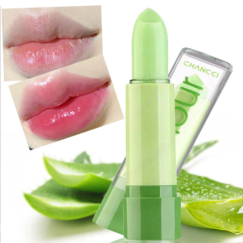 Lip Care Color Changing Aloe Vera Lipstick Moisturizing Temperature Change Long Lasting  Lip Balm Nourishing Cosmetic Lip Makeup