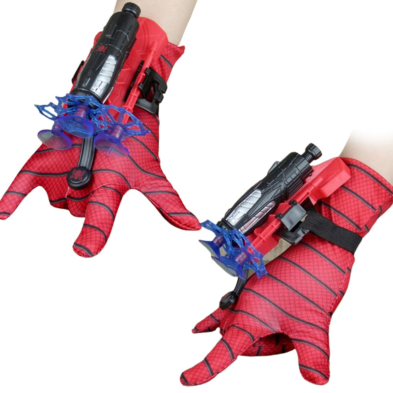 Marvel Spiderman Figure Toy Kids Plastic Cosplay Glove Launcher Set Hero Launcher Wrist Toy Set Funny Toys Boy Children&