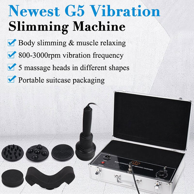 Portable fitness vibration cellulite massager mini G5 slimming machine Cellulite Weight Loss Skin Tighten