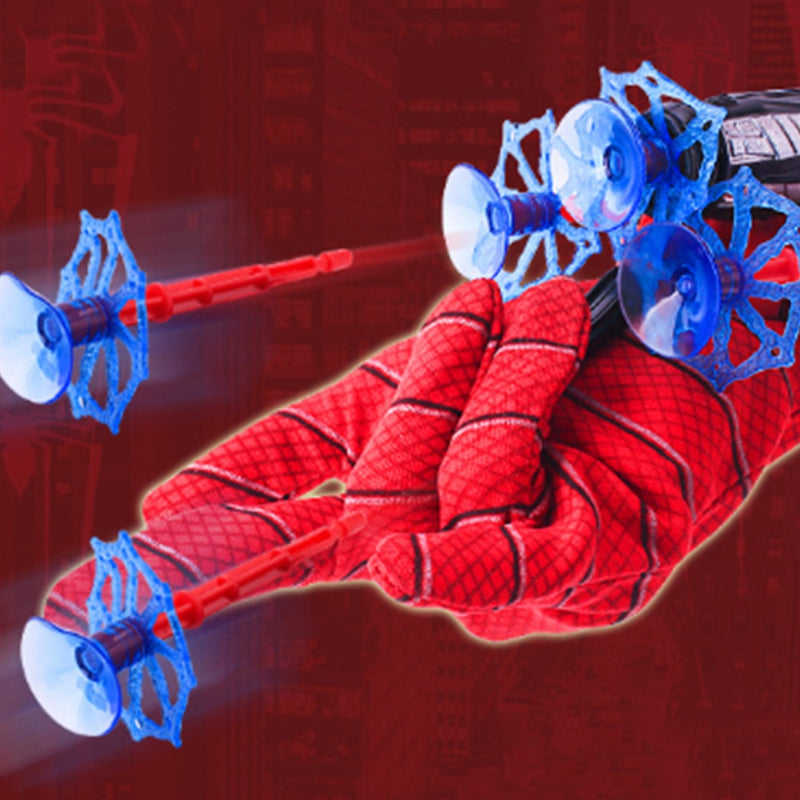 Marvel Spiderman Figure Toy Kids Plastic Cosplay Glove Launcher Set Hero Launcher Wrist Toy Set Funny Toys Boy Children&