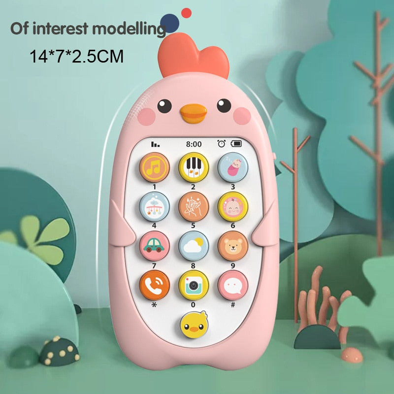 Baby Phone Toy Telephone Music Sound Machine for for Kids Infant Early Educational Mobile Phone Toys Gift DS19