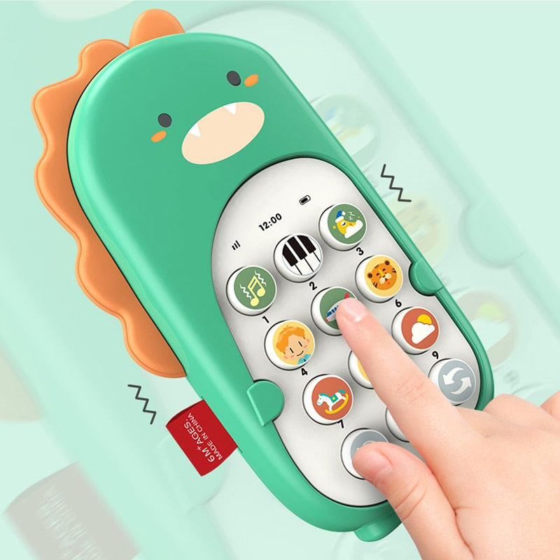 Baby Phone Toy Telephone Music Sound Machine for for Kids Infant Early Educational Mobile Phone Toys Gift DS19