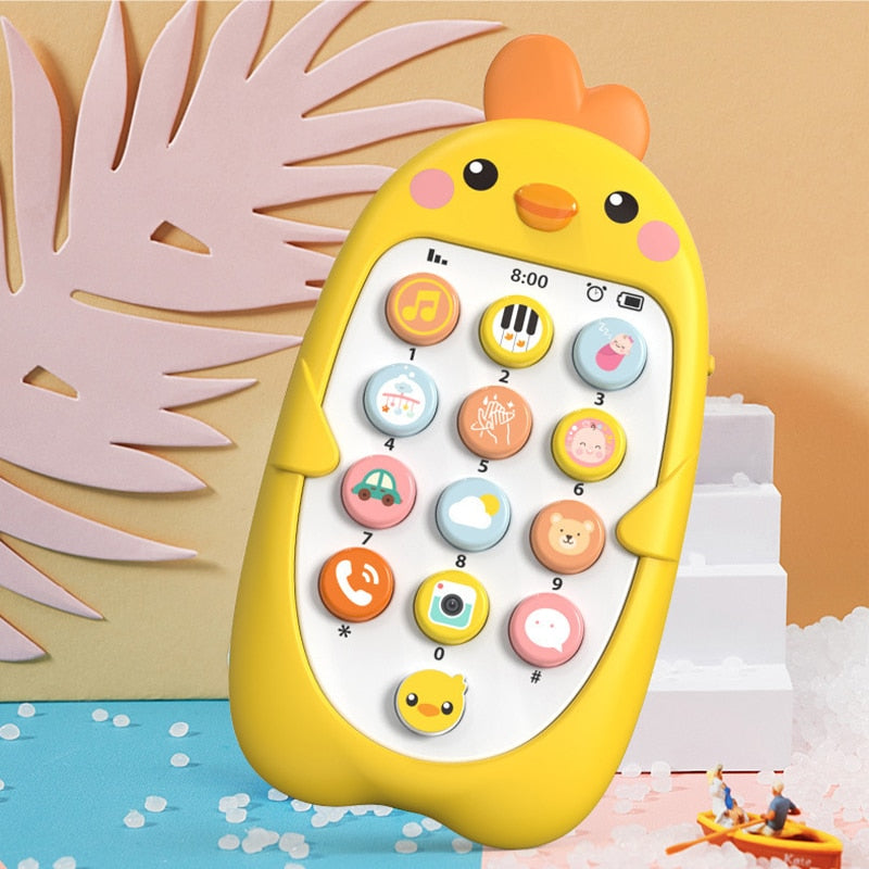 Baby Phone Toy Telephone Music Sound Machine for for Kids Infant Early Educational Mobile Phone Toys Gift DS19