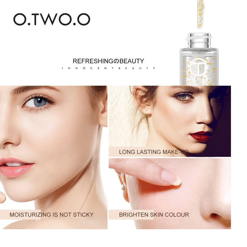 O.TWO.O Professional  Makeup Primer Anti-Aging Moisturizer Face Care Essential Oil Makeup Base Liquid 18ml Makeup Skin Care