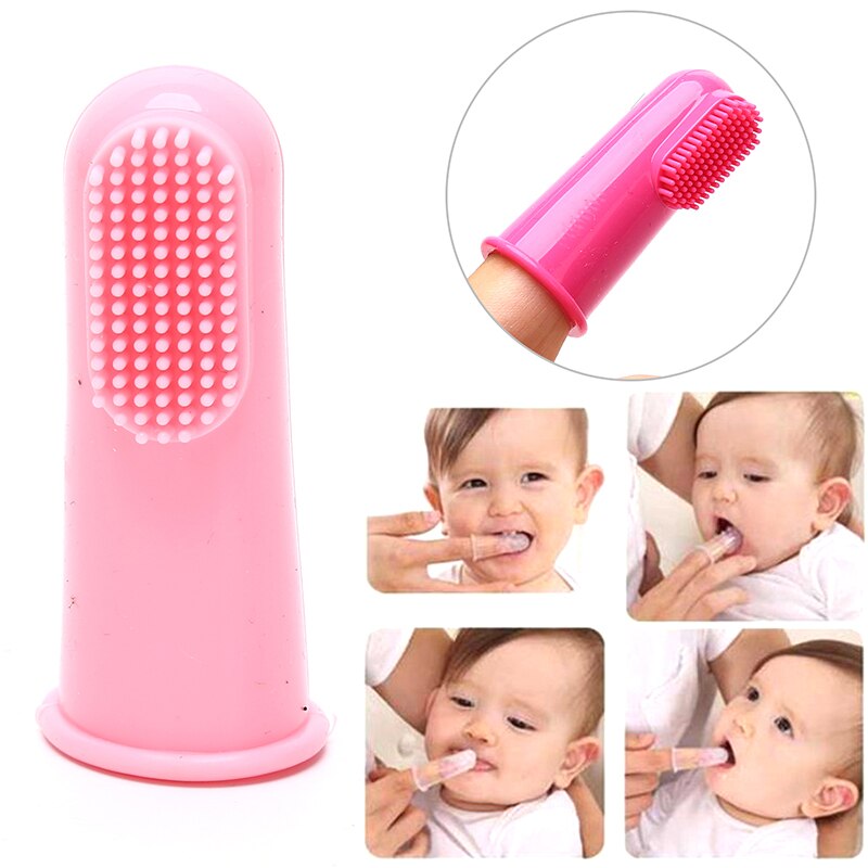 Baby Teether Children's Products Finger Food Grade Silicone Toothbrush Toys Toothbrush Head For Babies New Born Baby Items Gift