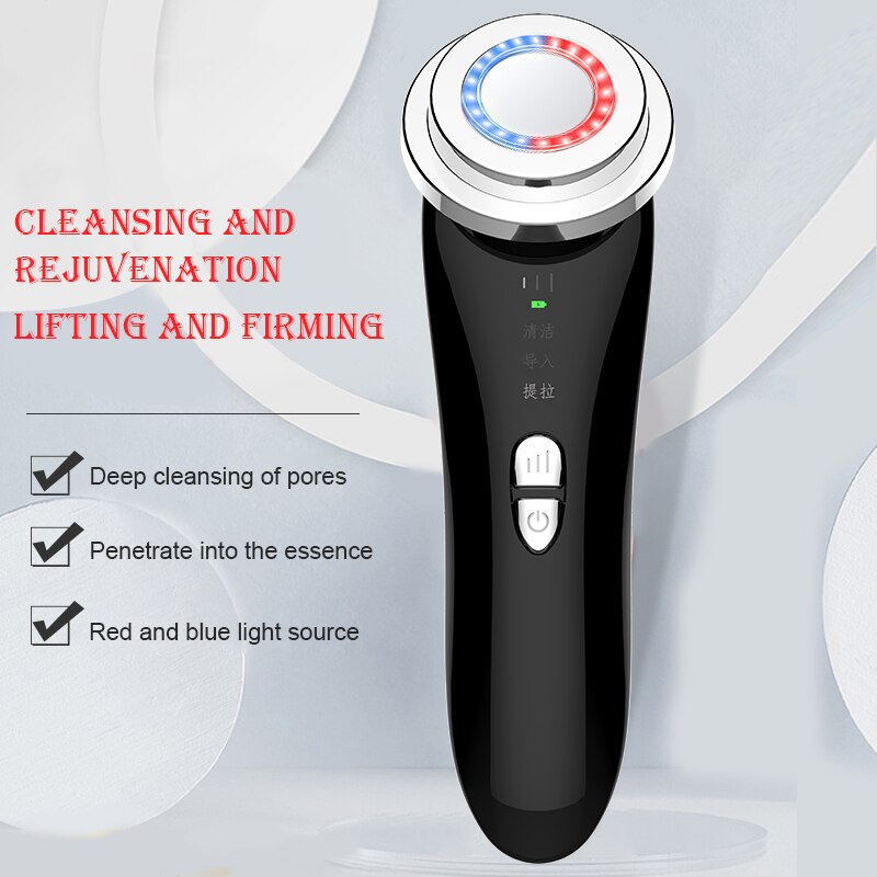 Radio Frequency Skin Tightening LED light Face Massage Skin Care Rejuvenation Anti Aging Wrinkle Facial Lifting Beauty Device