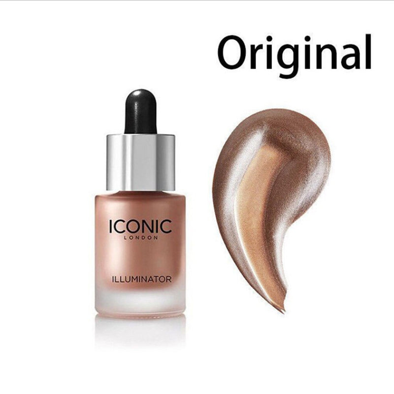 Makeup Face Glow Liquid Highlighter Makeup Shimmer Face Illuminator Oil Glow Contour Cosmetic Concealer Primer