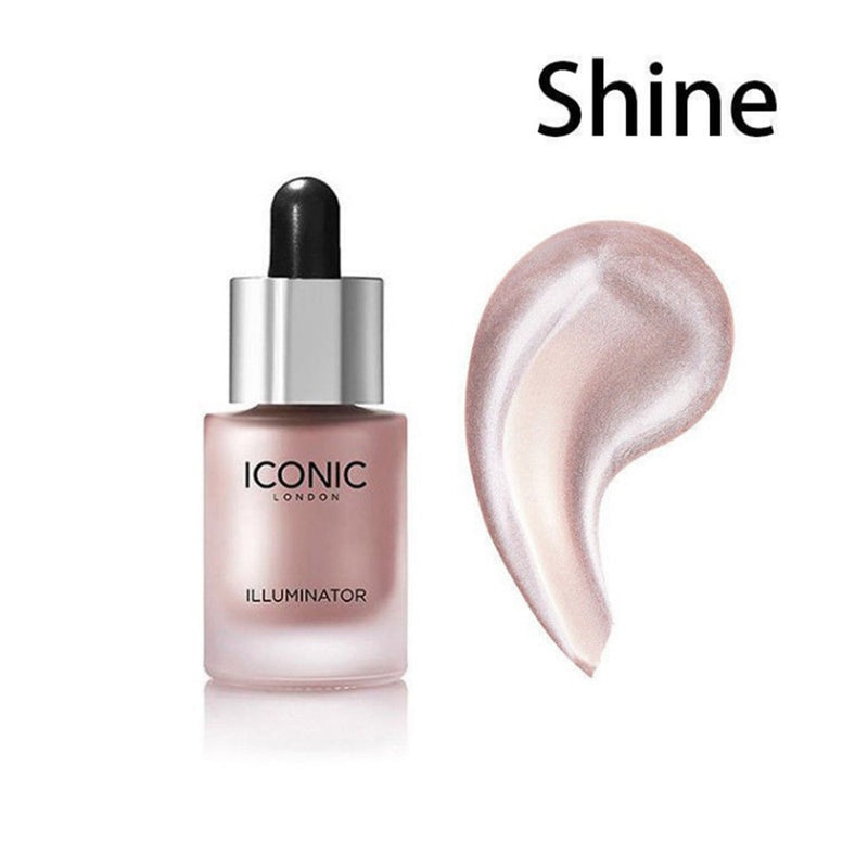 Makeup Face Glow Liquid Highlighter Makeup Shimmer Face Illuminator Oil Glow Contour Cosmetic Concealer Primer