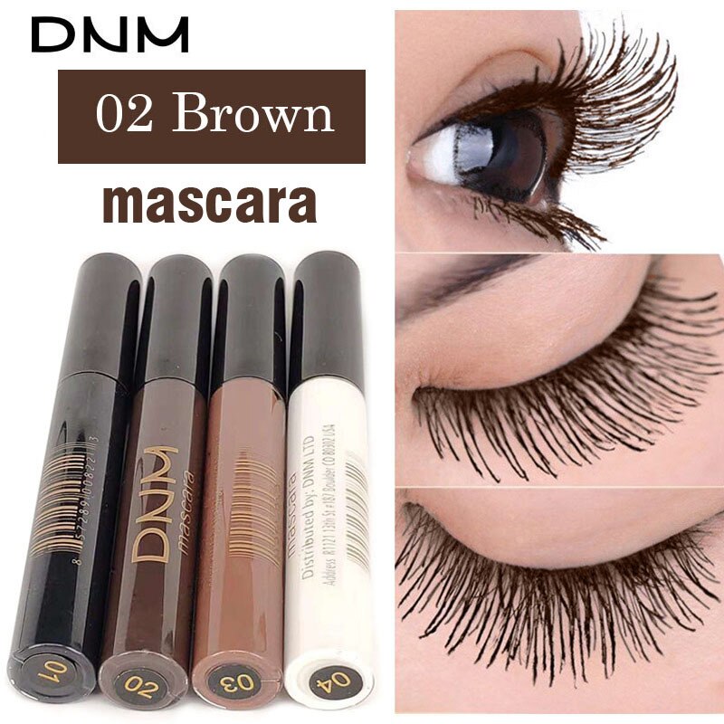 Cosmetics Color Mascara Natural Lashes Extension Eyelash Curly 4D Silk Fiber Colored Mascara White Brown Waterproof Makeup