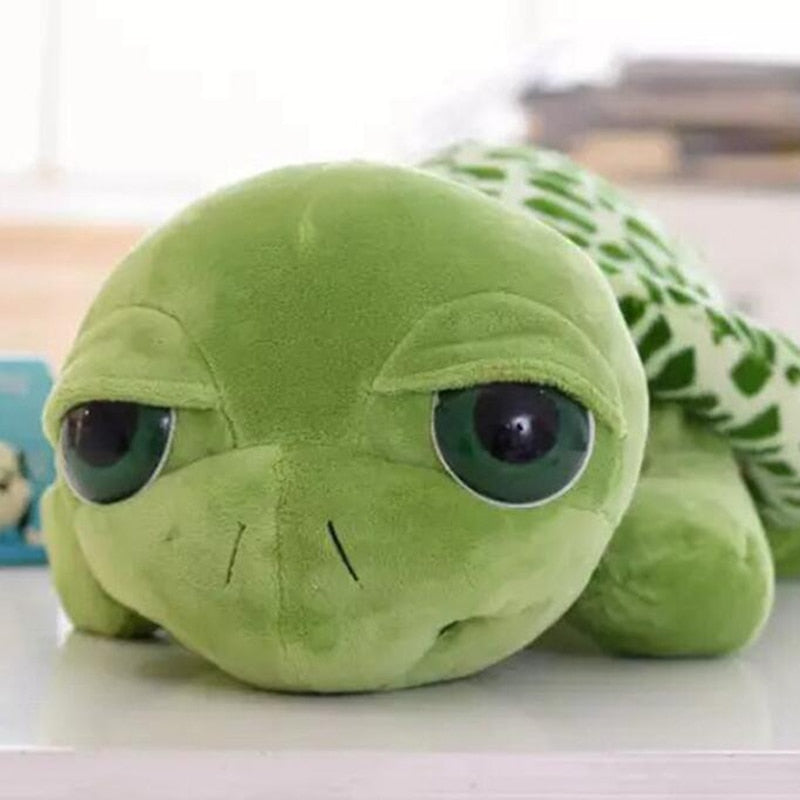 Kids Toys 2021 Cute Baby Super Green Big Eyes Stuffed Tortoise Turtle Animal Plush Baby Toy Gift Hot 20CM