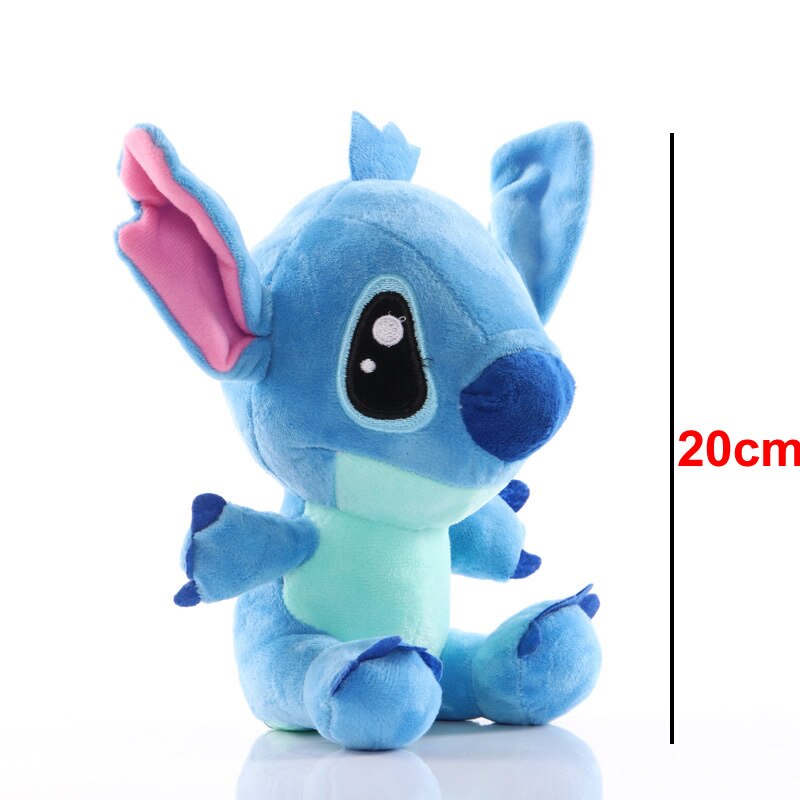 20cm Disney Stitch Plush Dolls Toy Cartoon Stuffed Dolls Anime Plush Baby Toys Pendant Toys Best Selling Girl Kids Birthday Gift