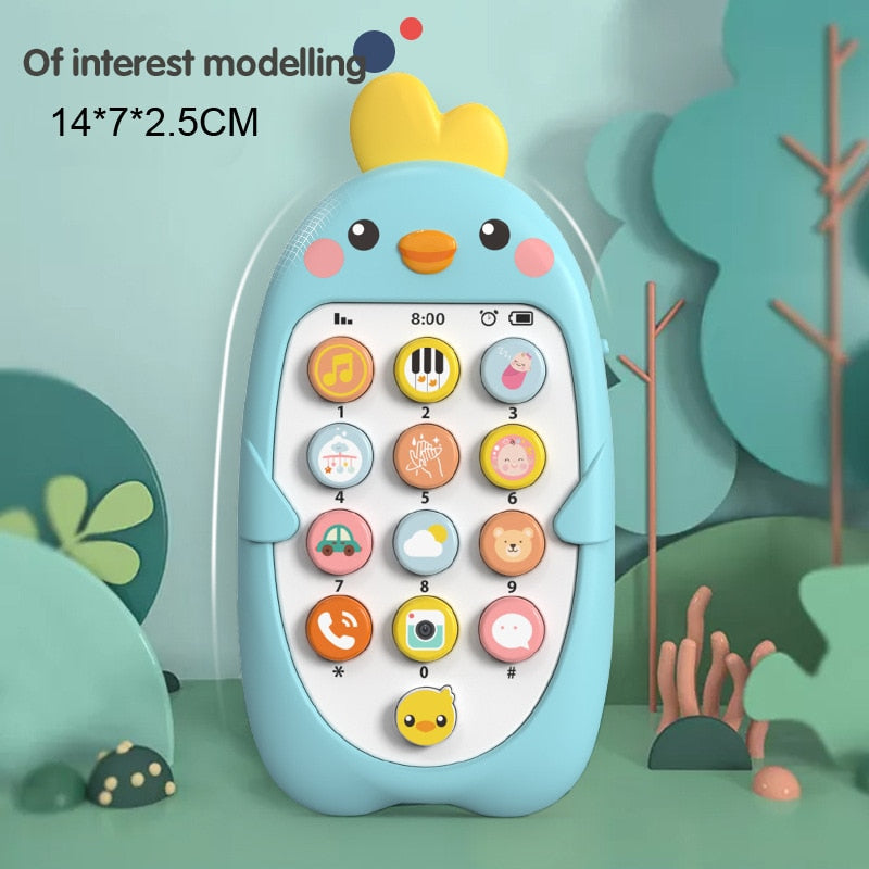 Baby Phone Toy Telephone Music Sound Machine for for Kids Infant Early Educational Mobile Phone Toys Gift DS19