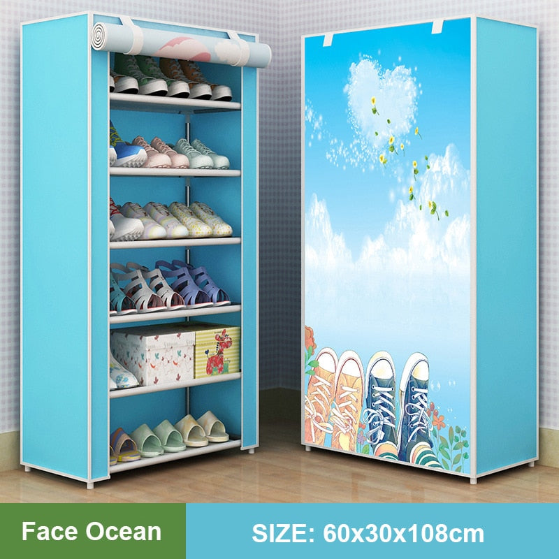 Plastic Space Saving Shoe Rack Bedroom Cabinet Shoes Organizers Shoe-shelf Shoerack Chessure Furniture Cabinets Cupboards Stool