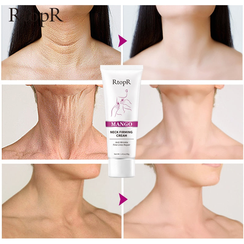 RtopR Neck Firming Wrinkle Remover Cream Rejuvenation Firming Skin Whitening Moisturizing Shape Beauty Neck Skin Care Products