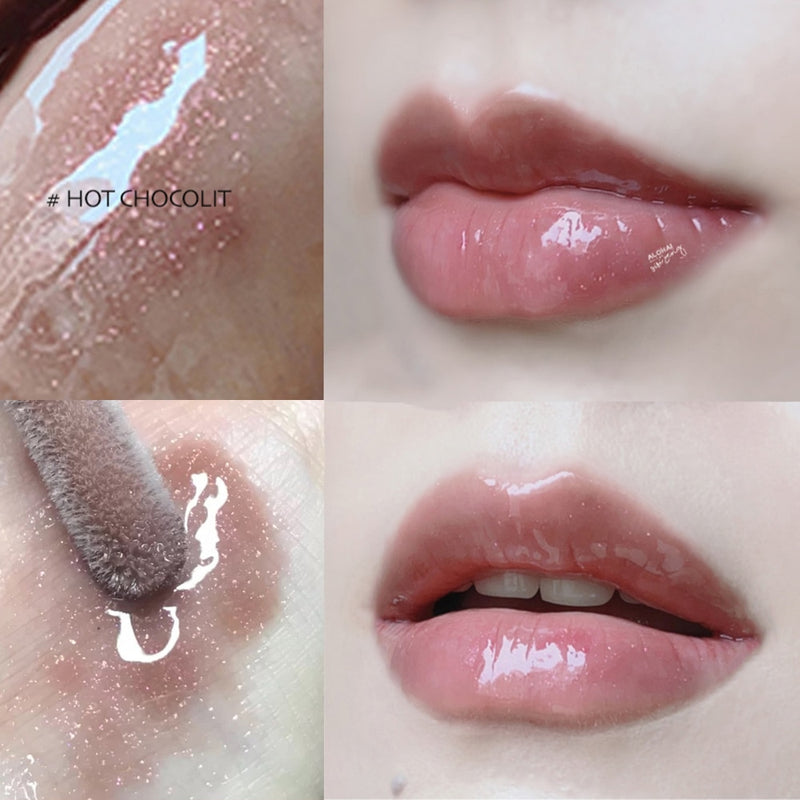 Makeup Lip Gloss Moisturize Transpare Liquid Lipstick Gloss Bomb 9ml Universal Lip Luminizer Glitter Plump High-shine LipGloss