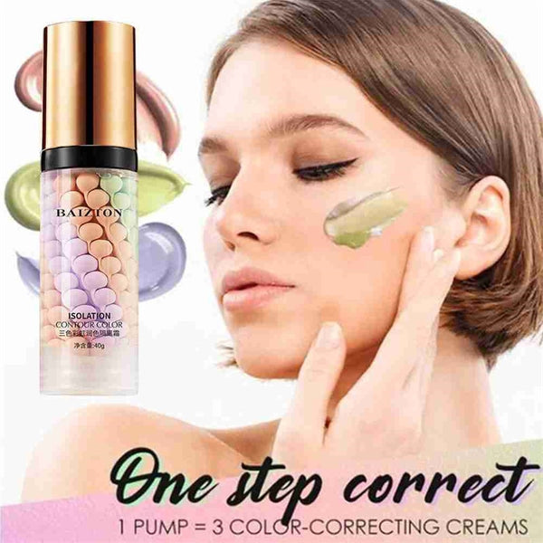 3Color Base Mixed Isolation Lotion Fill Pores Foundation Moisturizing Bright Primer Concealer Makeup Liquid Makeup Primer Base