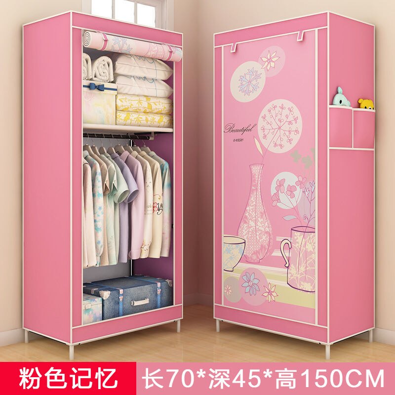 70CM Folding Portable Dustproof Closet Closet Storage Cabinet Household Furniture Bedroom Storage Cabinet Bedroom Wardrobe