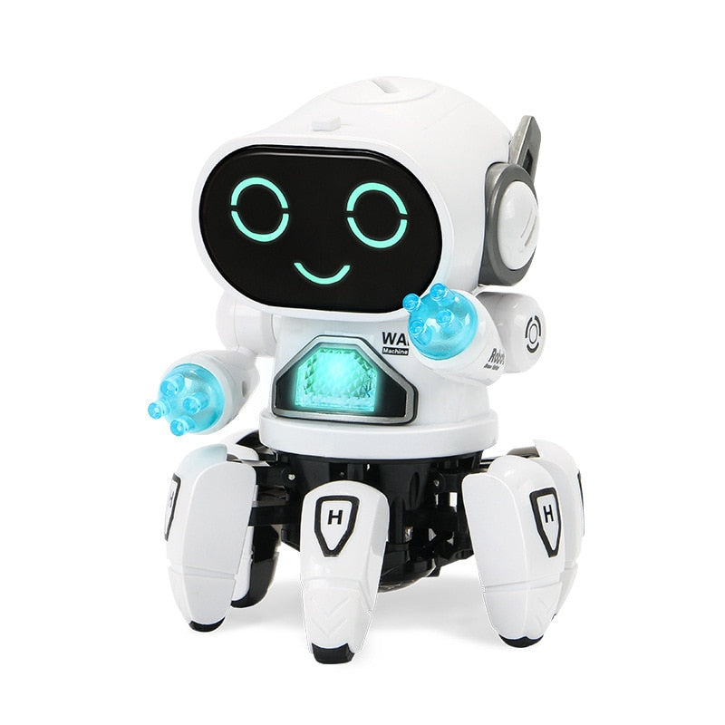 Dance Robot Electric Pet Musical Shining Toys 6 Claws Octopus Robot Educational Interactive Toys Children‘sToy Gift Digital Pet