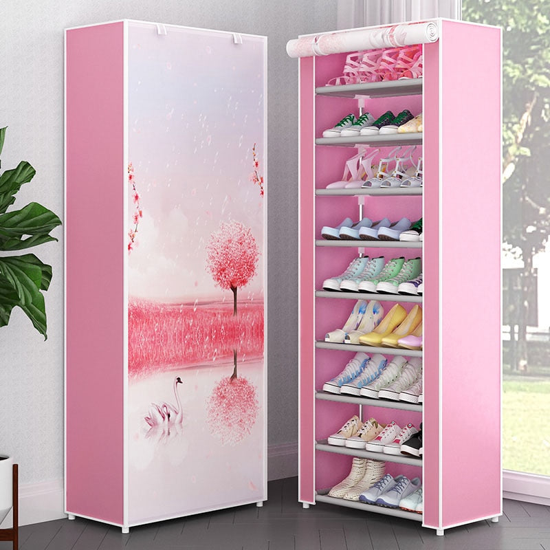 Plastic Space Saving Shoe Rack Bedroom Cabinet Shoes Organizers Shoe-shelf Shoerack Chessure Furniture Cabinets Cupboards Stool