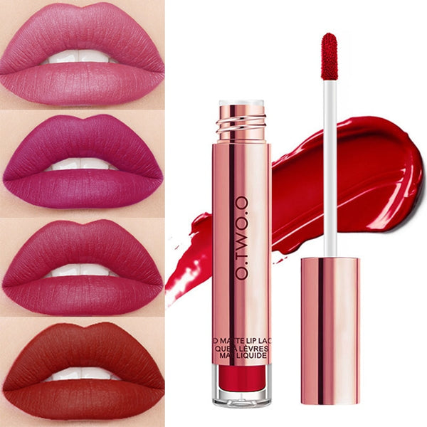 12colors Velvet Matte  Lipstick Waterproof Long Lasting Lip Gloss Nude Pink Color Lipstick Red Lip Gloss Beauty Cosmetics