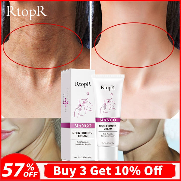 RtopR Neck Firming Wrinkle Remover Cream Rejuvenation Firming Skin Whitening Moisturizing Shape Beauty Neck Skin Care Products