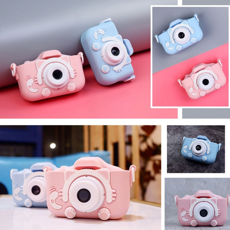 Mini Camera Kids Digital Camera Cat Toy HD Camera for Kids Educational Toy Children&