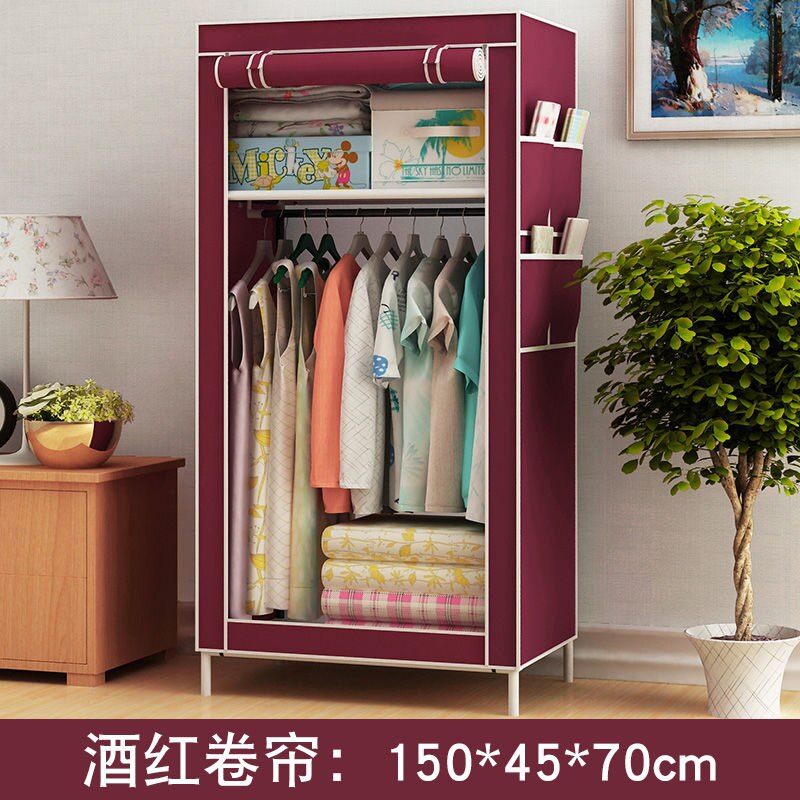 70CM Folding Portable Dustproof Closet Closet Storage Cabinet Household Furniture Bedroom Storage Cabinet Bedroom Wardrobe