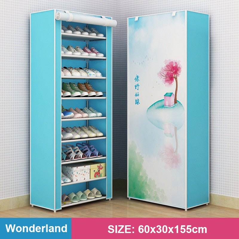 Plastic Space Saving Shoe Rack Bedroom Cabinet Shoes Organizers Shoe-shelf Shoerack Chessure Furniture Cabinets Cupboards Stool