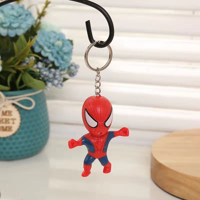 Disney Spiderman Children's Toys Marvel Anime Figures Spiderman Necklace Glow and Sound Pendant Cartoon Toys Kids Birthday Gifts