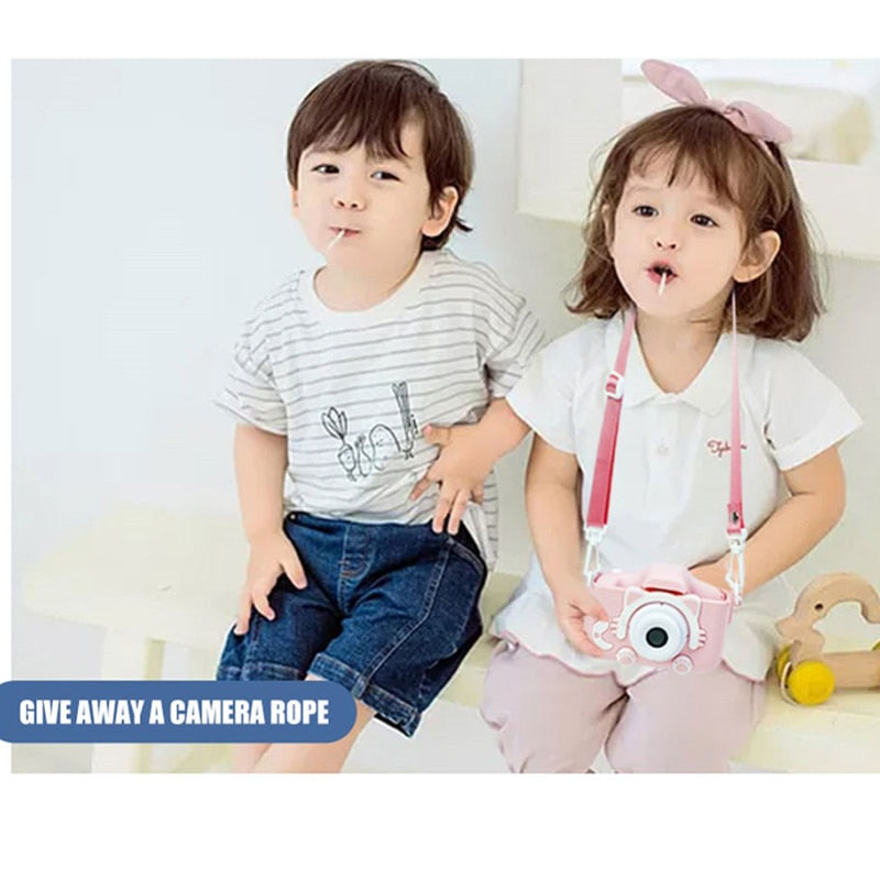 Mini Camera Kids Digital Camera Cat Toy HD Camera for Kids Educational Toy Children&