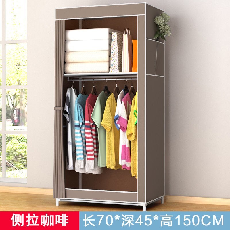 70CM Folding Portable Dustproof Closet Closet Storage Cabinet Household Furniture Bedroom Storage Cabinet Bedroom Wardrobe