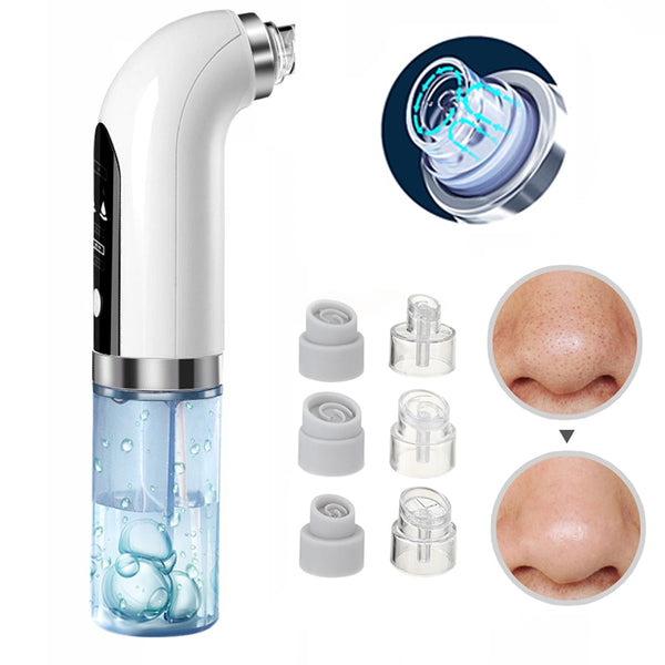 Vacuum Pore Clean Electric Small Bubble Blackhead Remover USB Rechargeable Water Cycle Pore Pimple Removal Facial Cleaner Tools