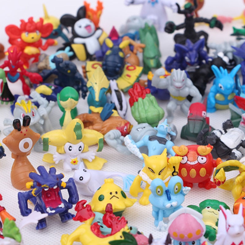 24Pcs/set Pokemon Action Figure 2-3CM Not Repeating Mini Figures Model Toy Pikachu Anime Kids Collect Dolls Birthday Gifts