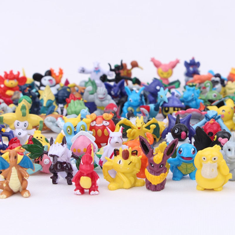 24Pcs/set Pokemon Action Figure 2-3CM Not Repeating Mini Figures Model Toy Pikachu Anime Kids Collect Dolls Birthday Gifts