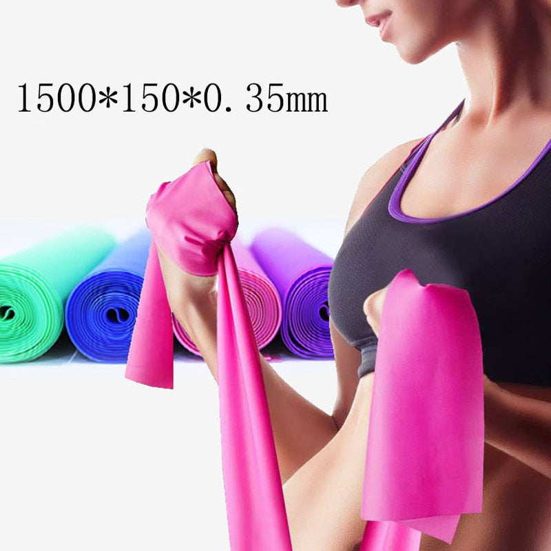 Fitness Pull Rope Exercise Rubber Band Elastic Resistance Bands Strength Training Gym Equipment Yoga Crossfit Expander Stretch