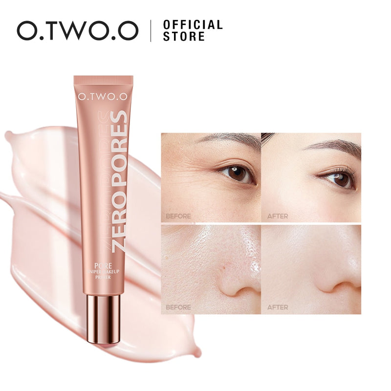 O.TWO.O Face Primer Makeup Base 20ml Invisible Pore Smooths Fine Lines Oil-Control Brighten Moisture Primer for Face Cosmetics