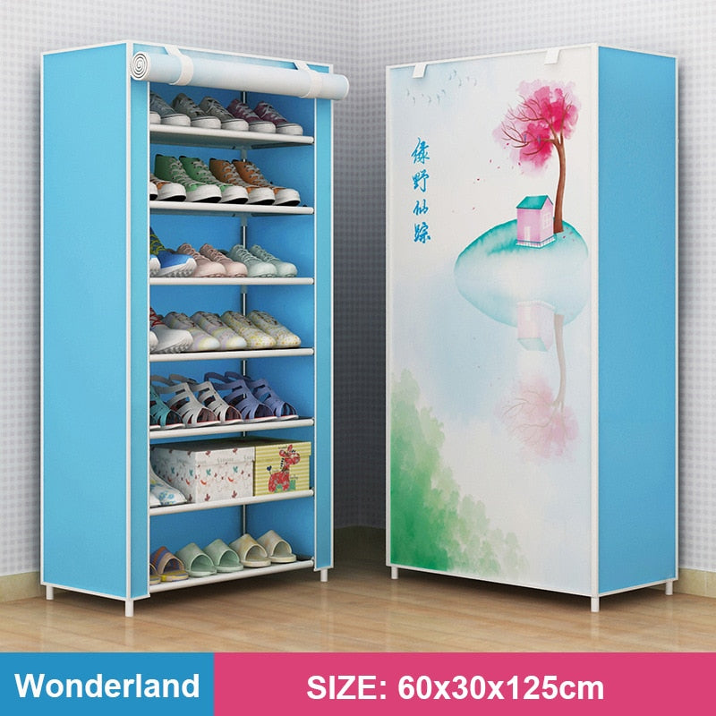 Plastic Space Saving Shoe Rack Bedroom Cabinet Shoes Organizers Shoe-shelf Shoerack Chessure Furniture Cabinets Cupboards Stool