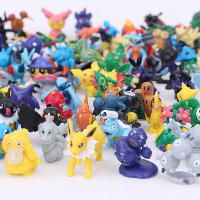 24Pcs/set Pokemon Action Figure 2-3CM Not Repeating Mini Figures Model Toy Pikachu Anime Kids Collect Dolls Birthday Gifts