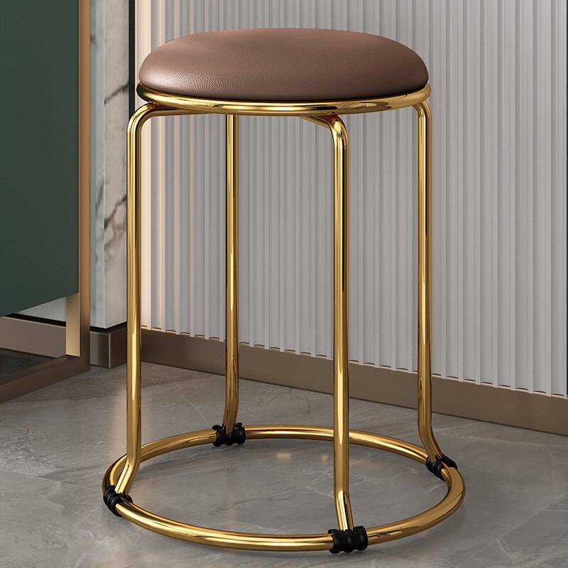 Designer  Velvet Bar Chair Kitchen Lounge Salon Table Desk Round Stool Chair Bathroom Kitchen Style Banqueta Furniture Bar