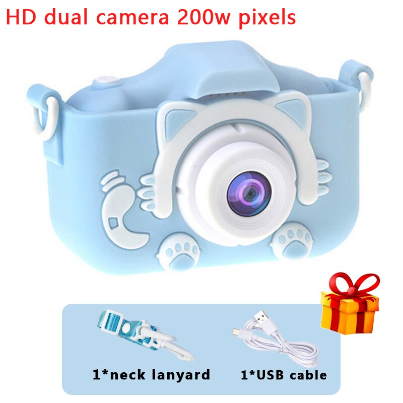 Mini Camera Kids Digital Camera Cat Toy HD Camera for Kids Educational Toy Children&