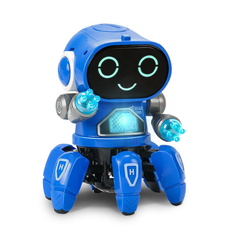 Dance Robot Electric Pet Musical Shining Toys 6 Claws Octopus Robot Educational Interactive Toys Children‘sToy Gift Digital Pet