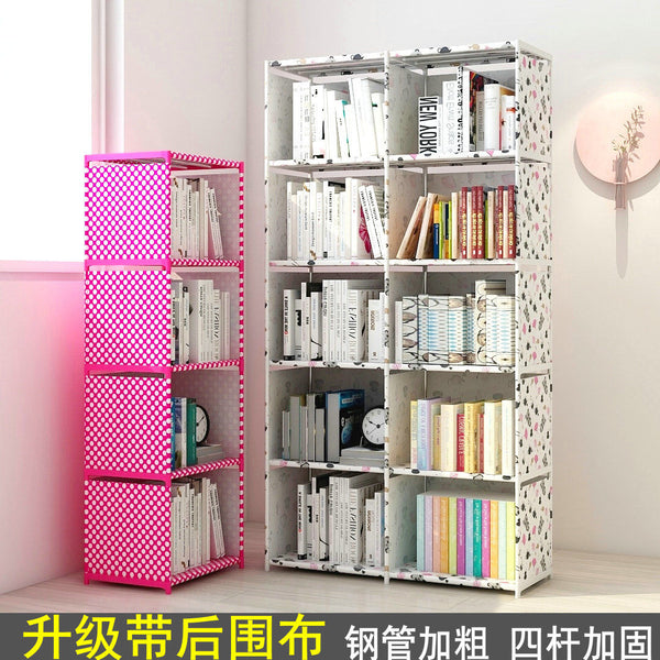 Five-grid bookshelves Modern Book Shelf Library Furniture Shelves of Books Gold Bookends Bookstore Decoration Battery Libraries