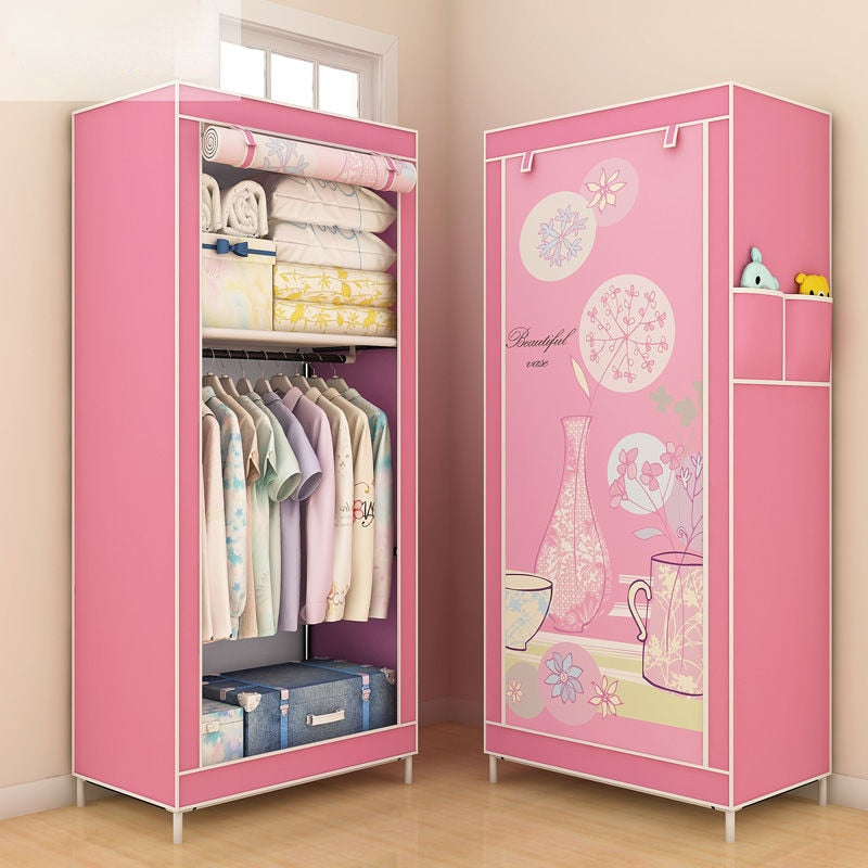 70CM Folding Portable Dustproof Closet Closet Storage Cabinet Household Furniture Bedroom Storage Cabinet Bedroom Wardrobe