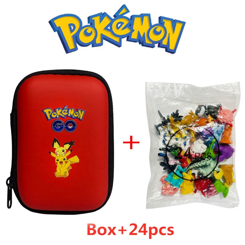 24Pcs/set Pokemon Action Figure 2-3CM Not Repeating Mini Figures Model Toy Pikachu Anime Kids Collect Dolls Birthday Gifts